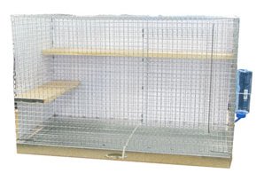 Chinchilla Cage - Standard wired bottom chinchilla cage with removeable tray for easy cleaning. 