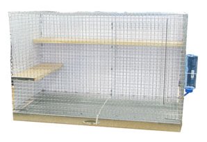Chinchilla Cage - Standard wired bottom chinchilla cage with removeable tray for easy cleaning.  Chinchilla Cage - Standard wired bottom chinchilla cage with removeable tray for easy cleaning.