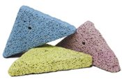 Shapes made from pumice stone and dyed with natural food colouring adds variation to chinchillas usual gnawing toys. 